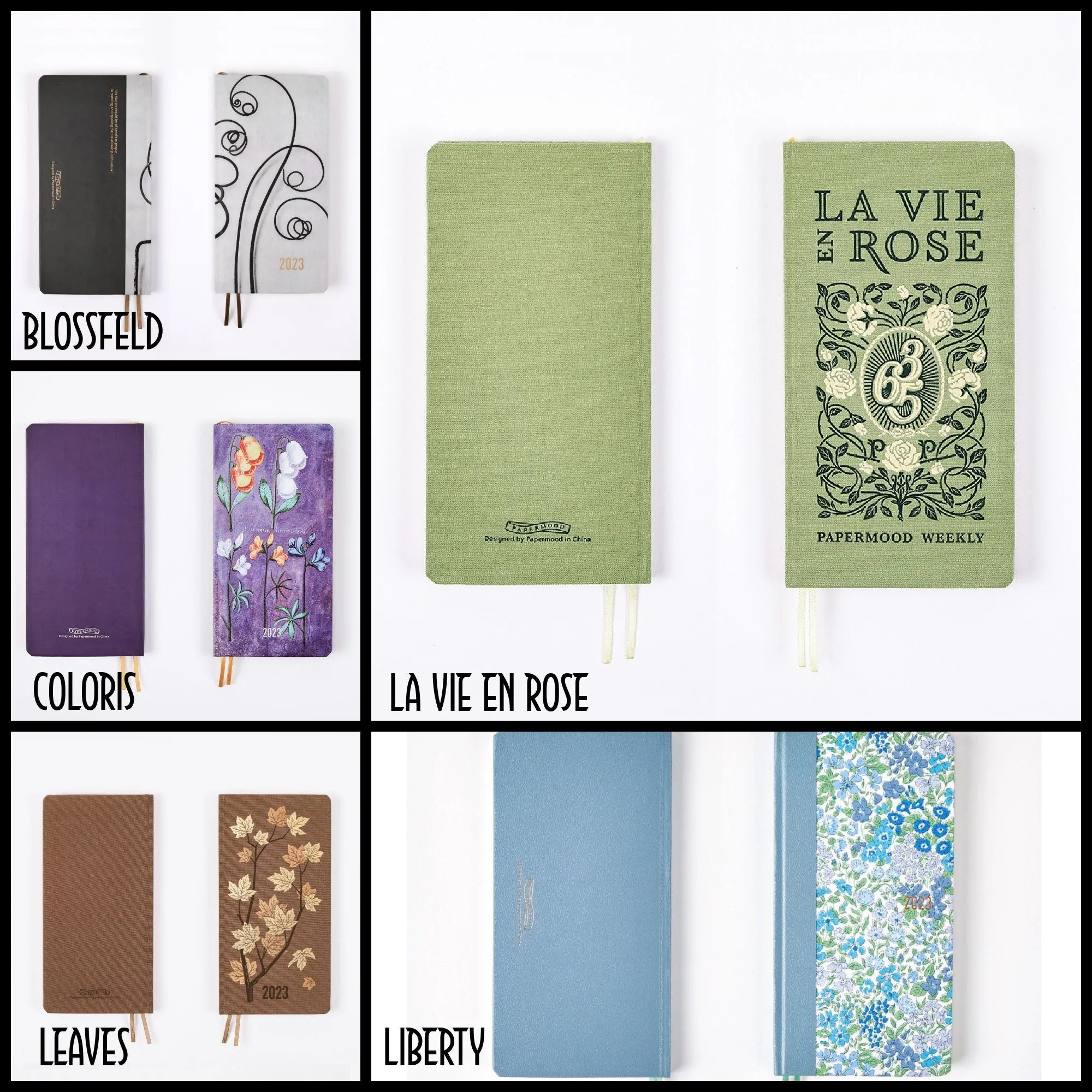 2023 Papermood COLORIS WEEKS 70gsm Italian Paper Hardcover Weekly Planner Travel Planner Weekly Planner Weekly Layout | 192 Pages