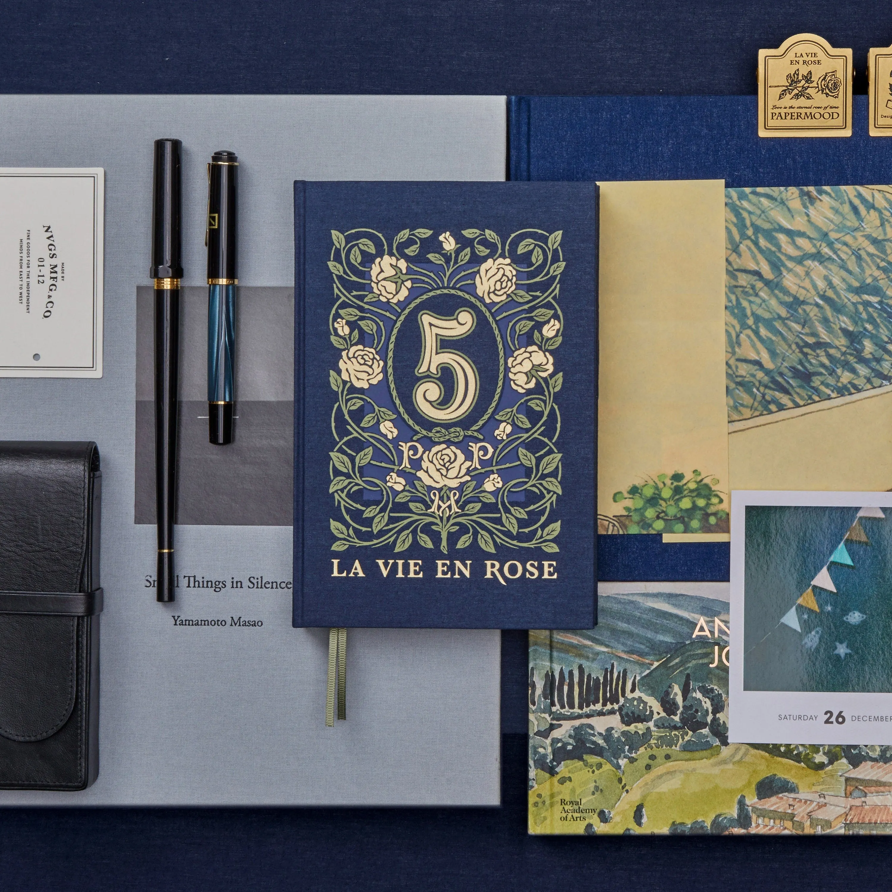2023 Papermood Cream HARDCOVER FIVE YEAR Planner Tomoe River 52gsm Sanzen One Day Per Page Cousin Techo Planner Notebook Journal | 388 Pages
