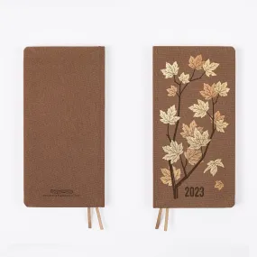 2023 Papermood LEAVES WEEKS 70gsm Italian Paper Hardcover Weekly Planner Travel Planner Weekly Planner Weekly Layout | 192 Pages