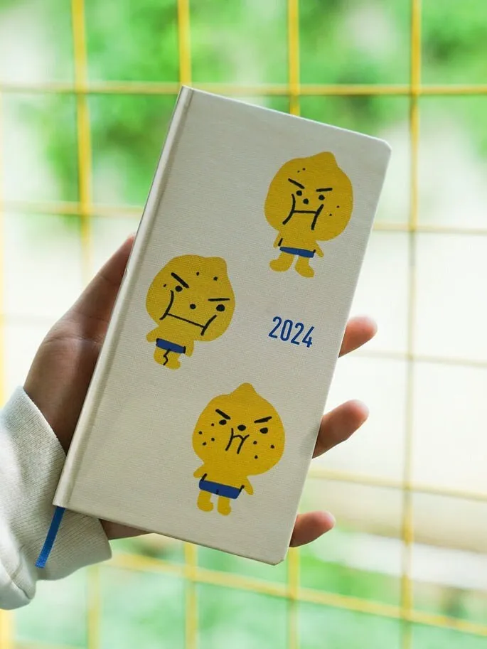 2024 Papermood  The LEMONHEADS WEEKS 70gsm Italian Paper Hardcover Weekly Planner Travel Planner Weekly Planner Weekly Layout | 192 Pages