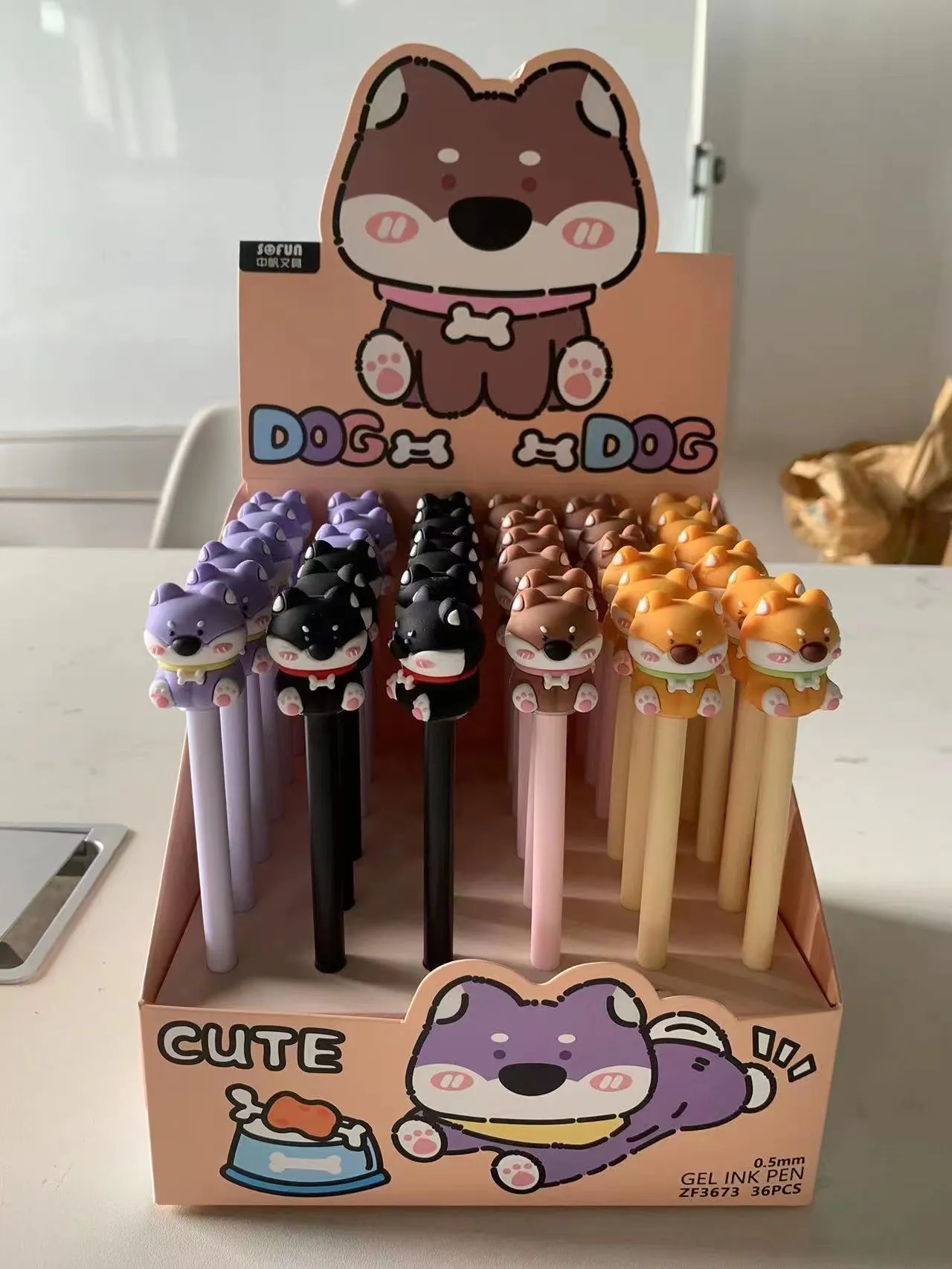 22594 CUTE DOG GEL PEN-36