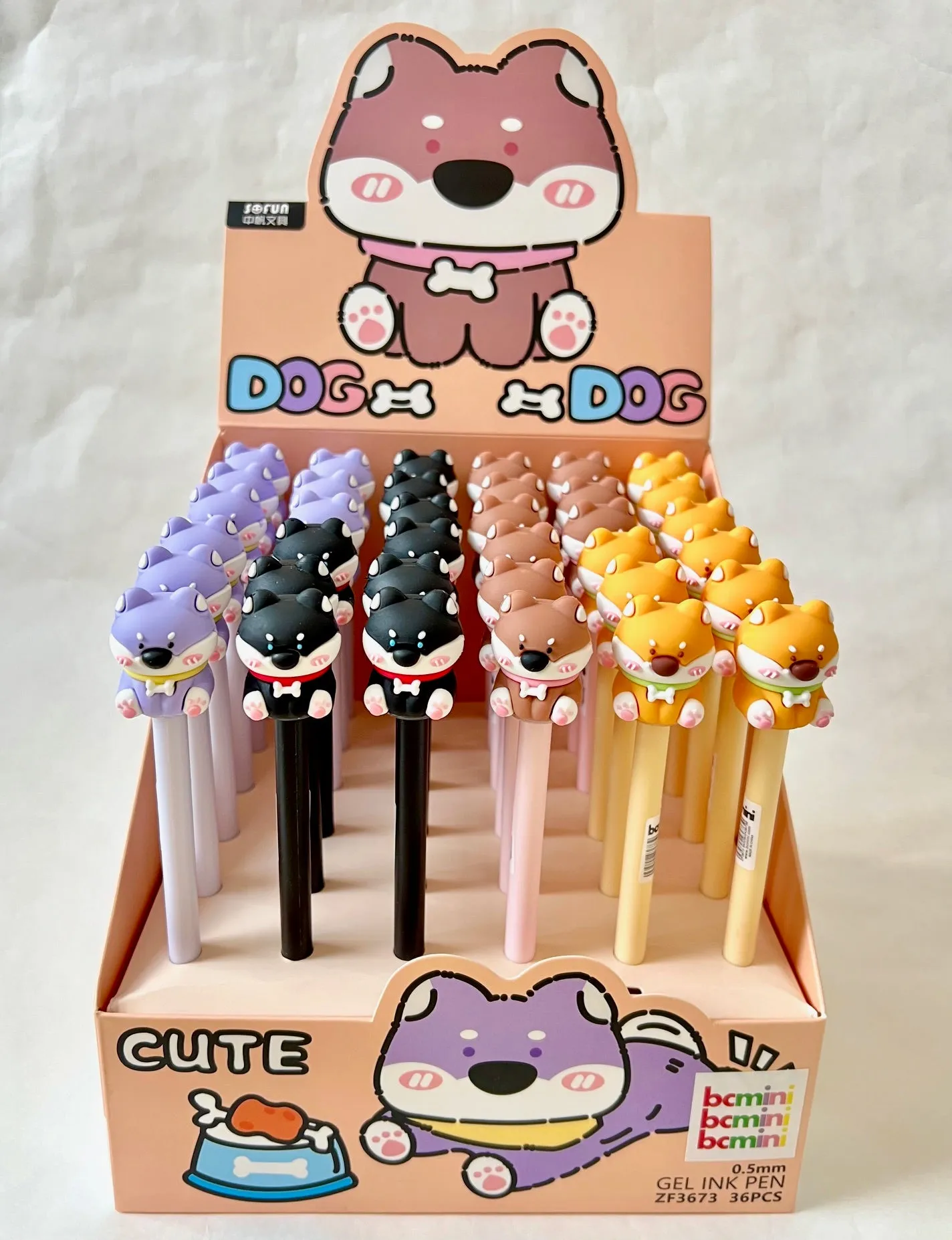 22594 CUTE DOG GEL PEN-36