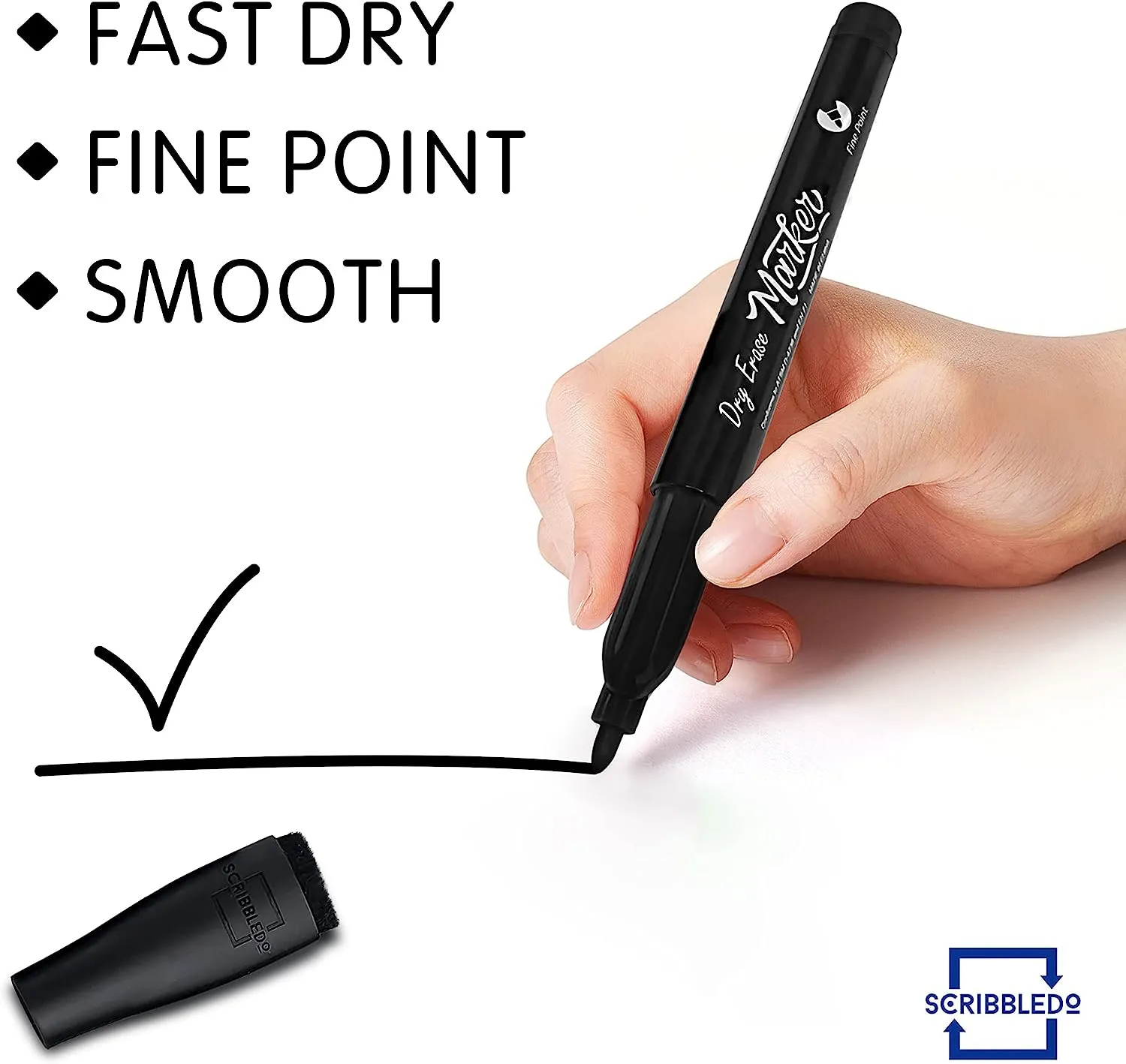 36 pack Fine Tip Dry Erase Black Markers