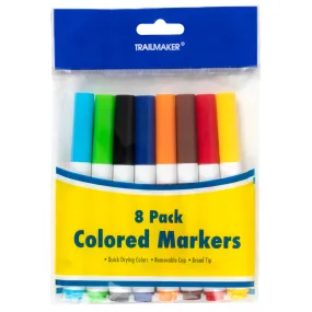 8 Pack of Broad Tip Markers