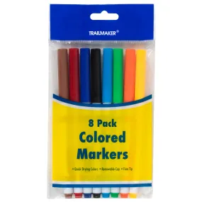 8 Pack of Fine Tip Markers