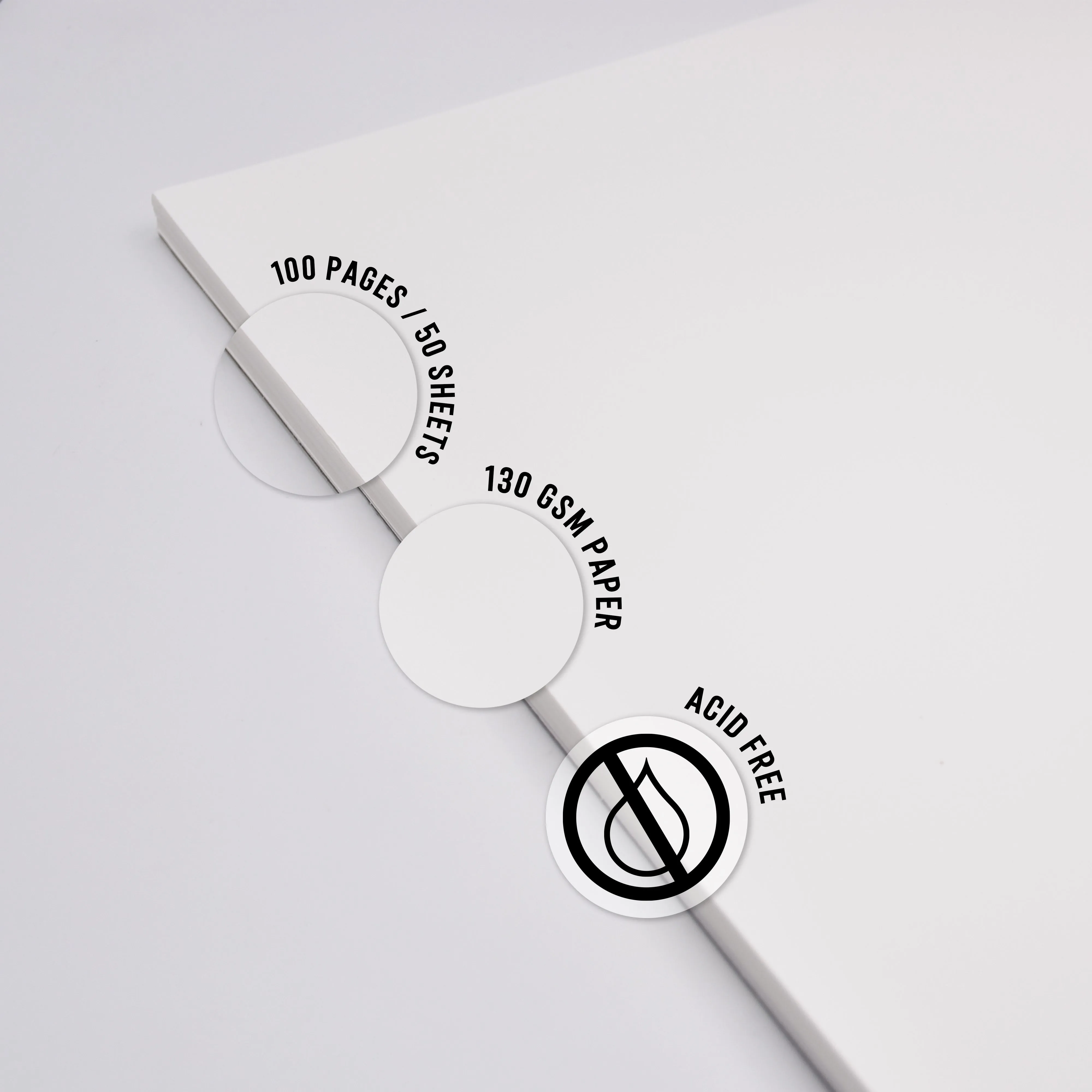 A3 Spiral Bound Sketchbook - 100 Pages - Pack of 2