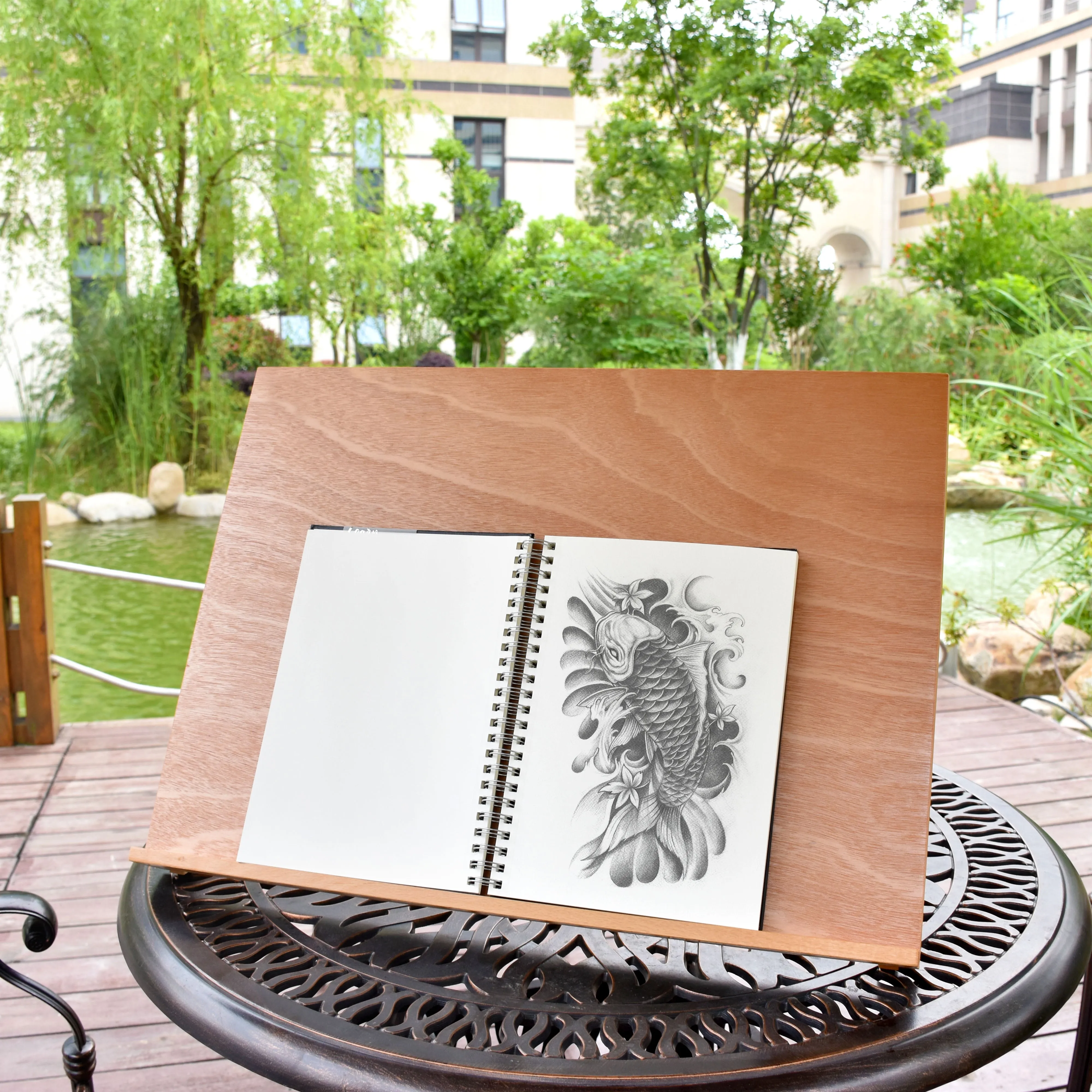 A4 Hardcover Spiral Bound Sketchbook - 120 Pages - Black