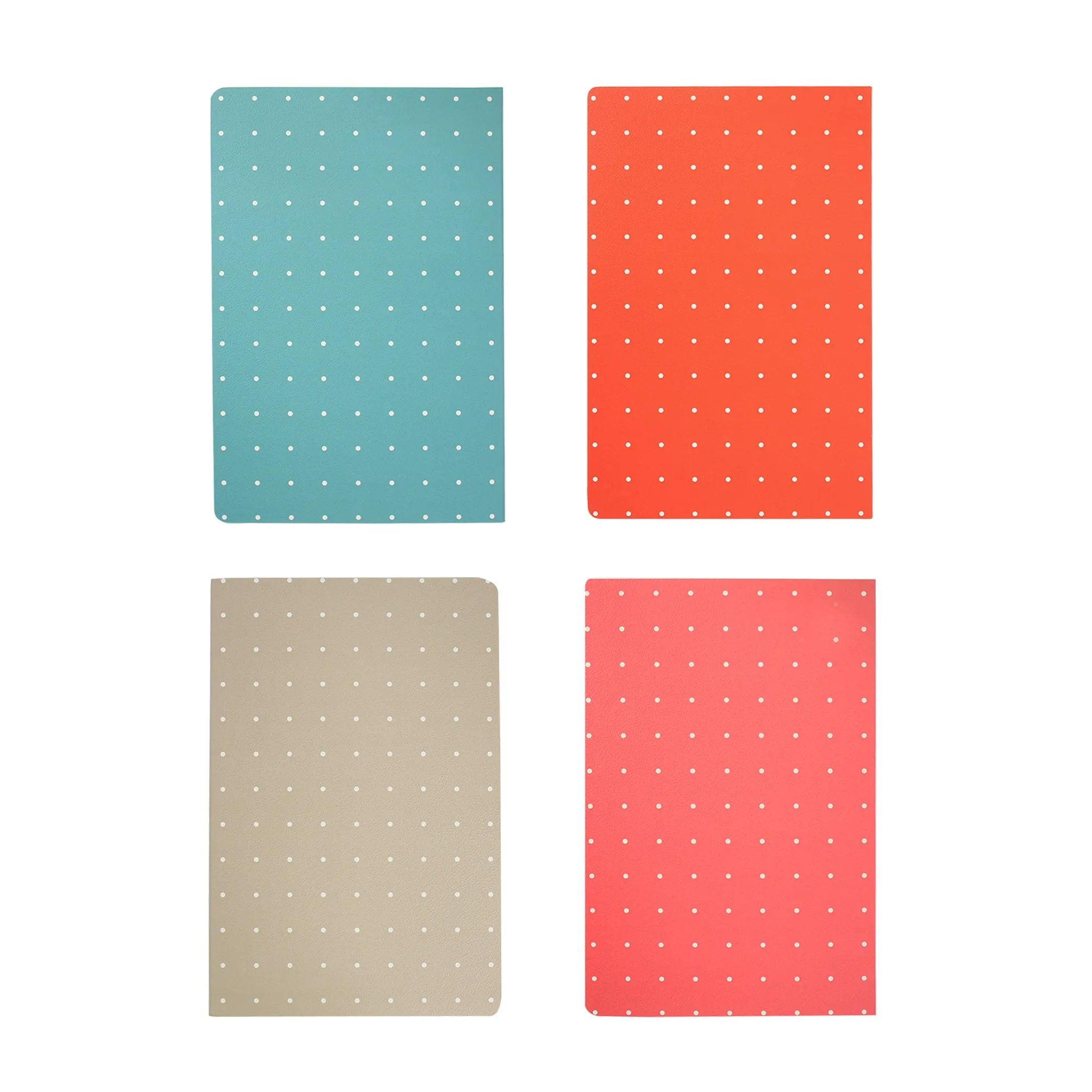 A5 Dots Softcover Notebook - Set of 4 (Sizes Available)
