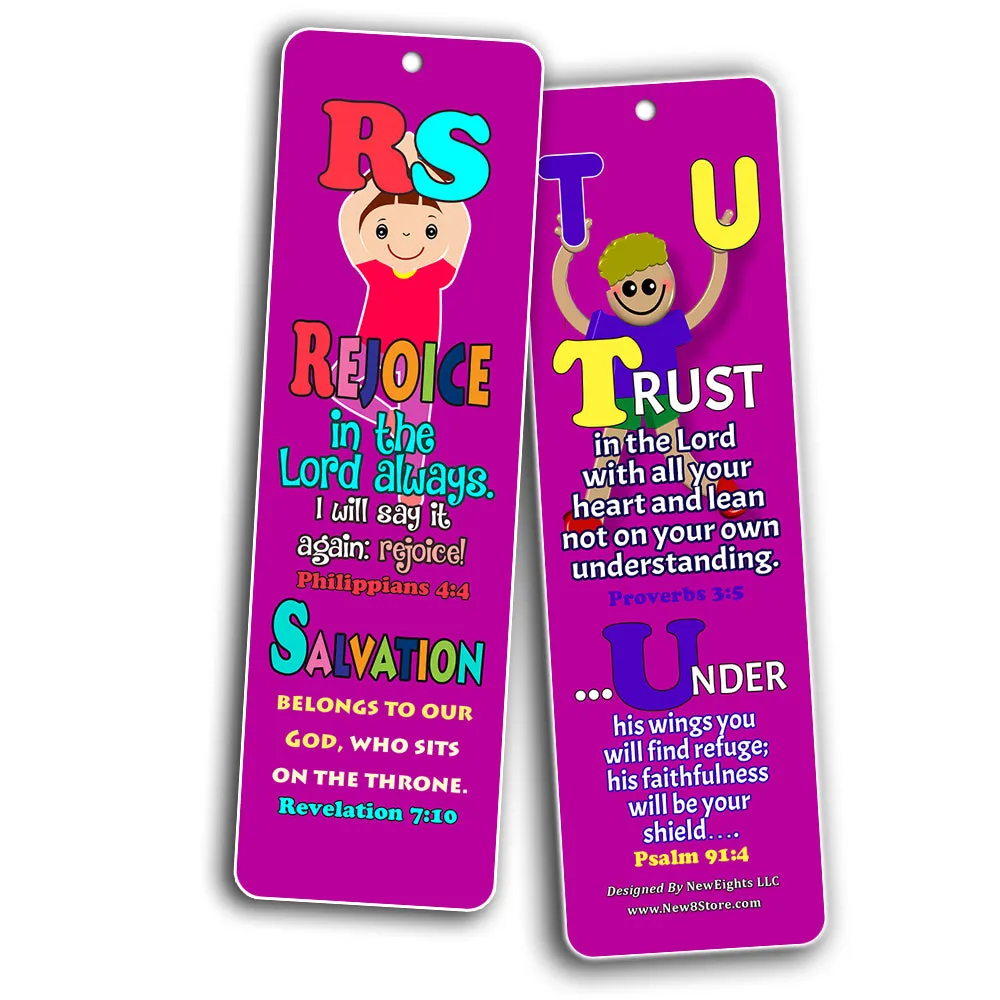 ABC Bible Verses For Kids (30-Pack) - Handy Memory Verses for Kids Perfect for Children?s Ministries and Sunday Schools