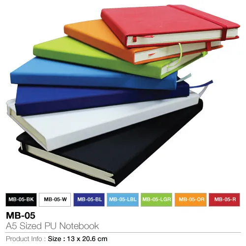 AMS-MB-05 - A5 Sized PU Notebook
