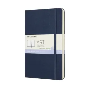 Art Sketchbook, Hard Cover, Medium, Blank, Sapphire Blue