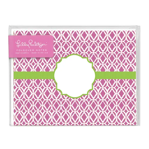 Bamboo Pink Folded Notes by Lilly Pulitzer®