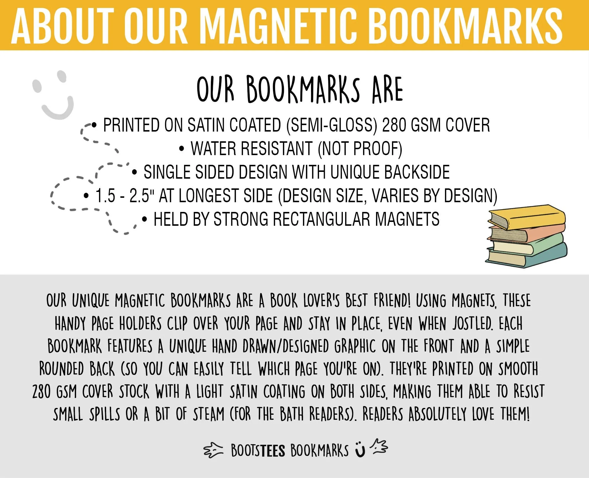Banned Books Magnetic Bookmark Set by BootsTees