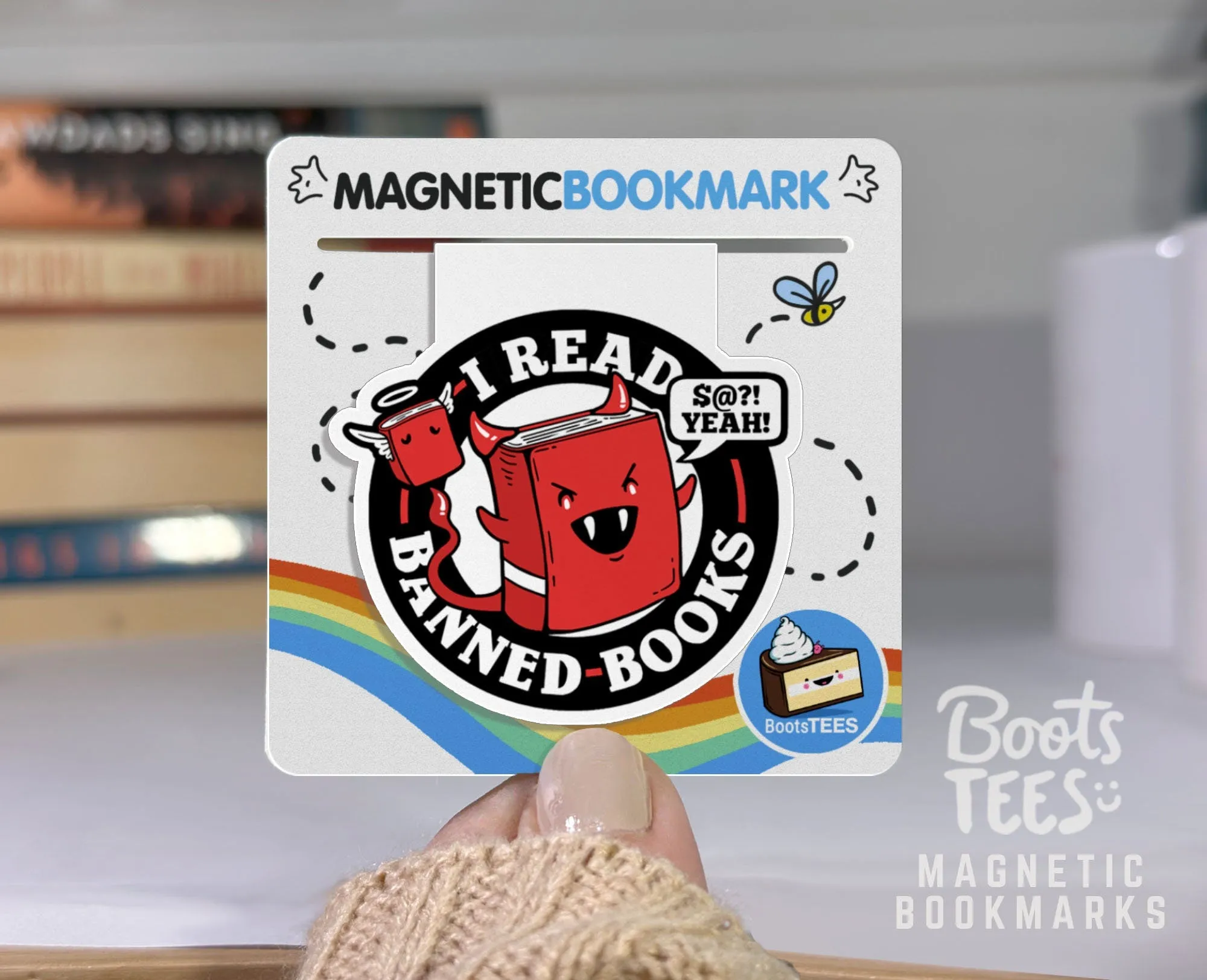 Banned Books Magnetic Bookmark Set by BootsTees