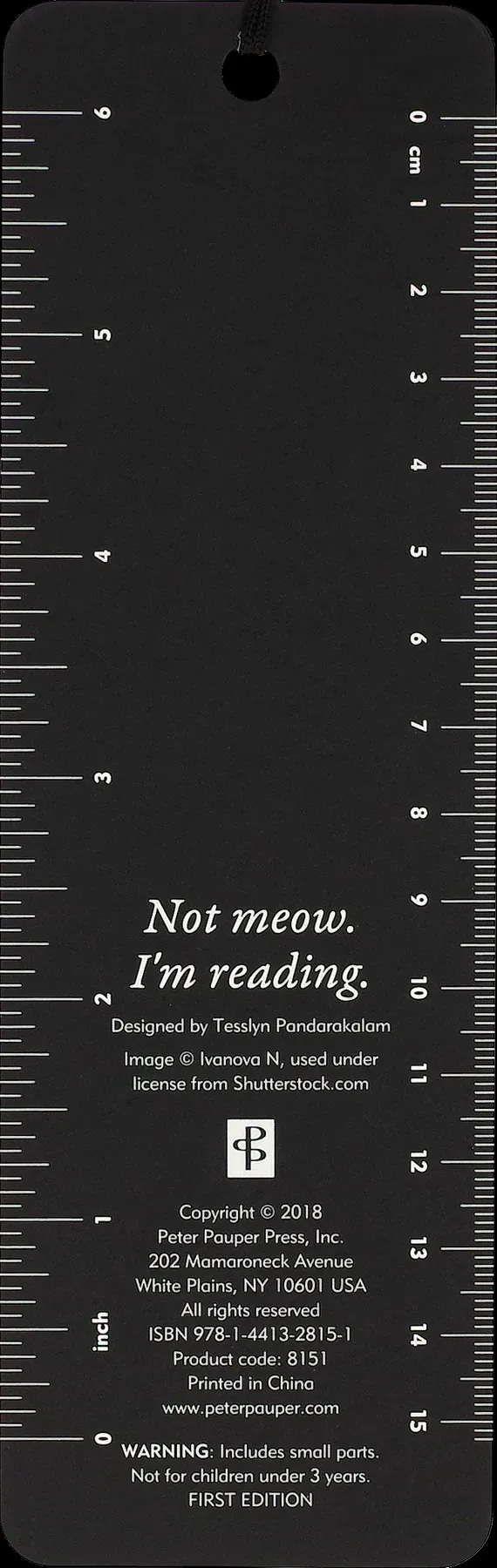 Beaded Bookmark - Not Meow, I'm Reading