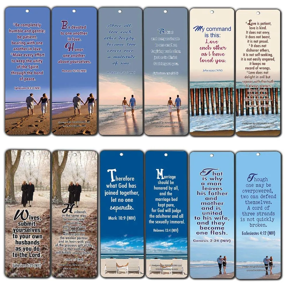 Bible Verses About Marriage Bookmarks