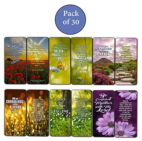 Bible Verses About Trusting God Bookmarks (30 Pack) - Handy Reminder About Develop Trust in God