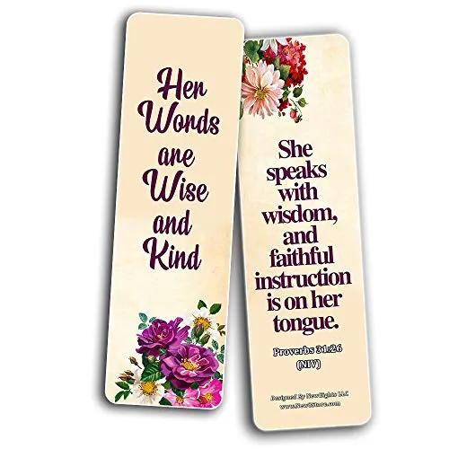 Bible Verses About Virtuous Woman (30 Pack) - Handy Bible Texts To Learn What Traits Define And Constitute Virtuous Women from the Many Lessons of the Bible