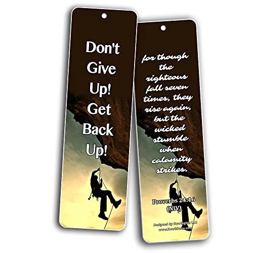 Bible Verses on Learning From Mistakes to Become a Stronger Christian Bookmarks (30 Pack) - Handy Bible Texts About Learning From Mistakes