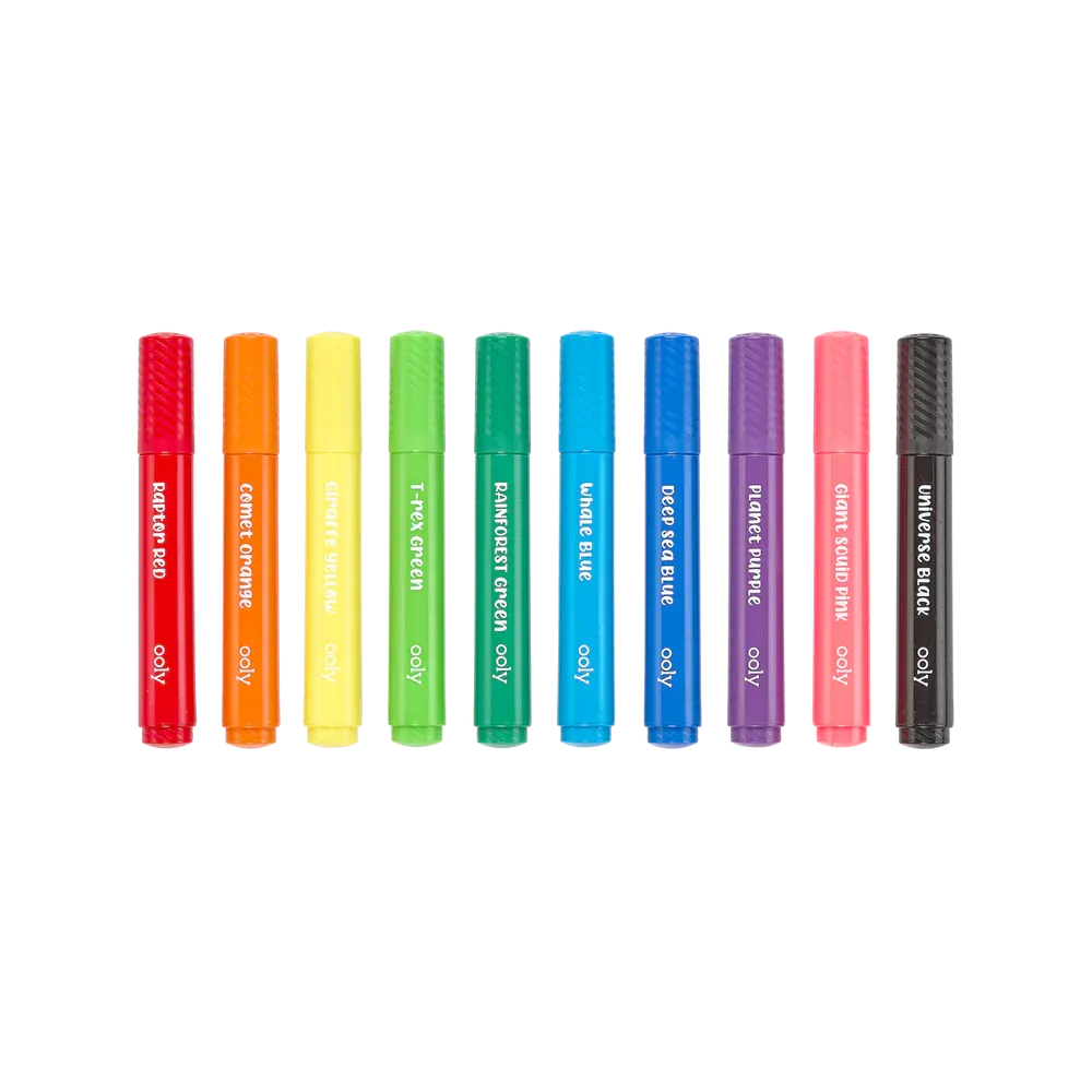 Big Bright Brush Markers - Set of 10 | OOLY