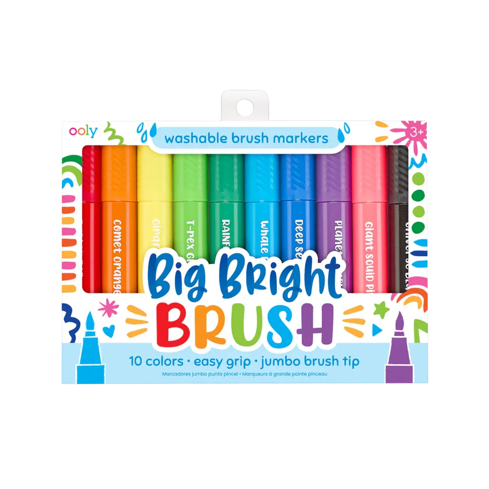 Big Bright Brush Markers - Set of 10 | OOLY