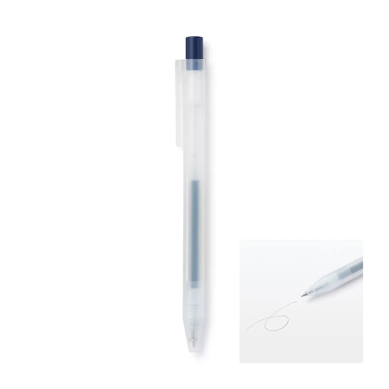 BLACK MUJI Japan Knock Gel Ink Retractable Type Ballpoint Pen 0.3mm Muji Gel Pen Smooth Gel Pen Artist Pen Anime Pen Fine Line | 0.3mm