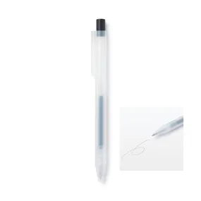 BLACK MUJI Japan Knock Gel Ink Retractable Type Ballpoint Pen 0.3mm Muji Gel Pen Smooth Gel Pen Artist Pen Anime Pen Fine Line | 0.3mm