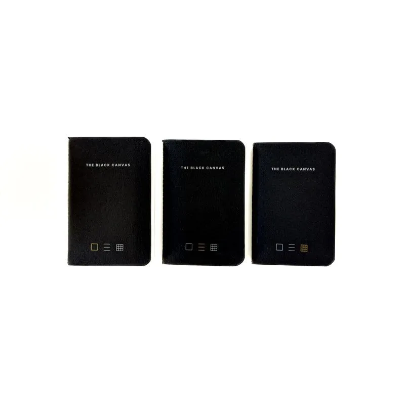 Black TBC Notebooks - Passport / Pack of 3 Bundle