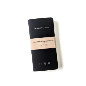 Black TBC Notebooks - Slim / Pack of 3 Bundle