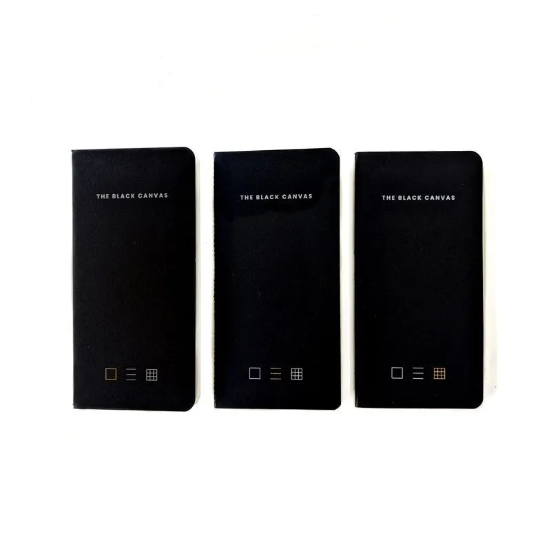 Black TBC Notebooks - Slim / Pack of 3 Bundle