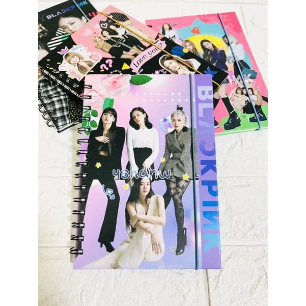 BLACKPINK Spiral Bounded Ruled Notebook ( Random design )