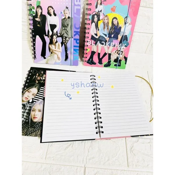 BLACKPINK Spiral Bounded Ruled Notebook ( Random design )