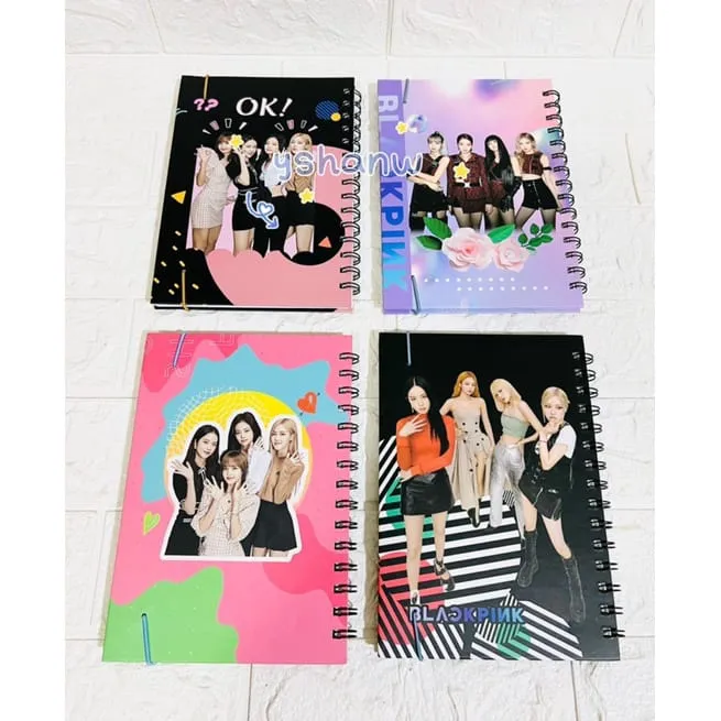 BLACKPINK Spiral Bounded Ruled Notebook ( Random design )