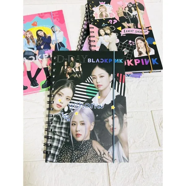 BLACKPINK Spiral Bounded Ruled Notebook ( Random design )