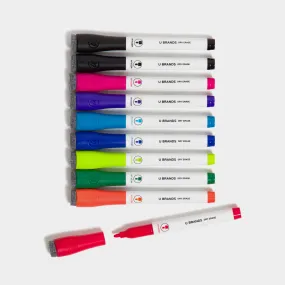 Bold & Bright Dry Erase Markers, 10 CT Assorted Colors