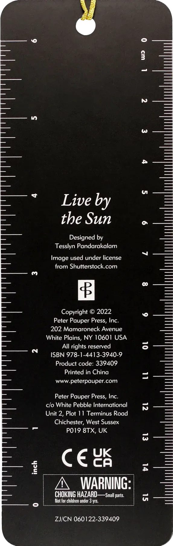 Bookmark - Live by The Sun