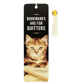 Bookmarks are for Quitters Beaded Bookmark