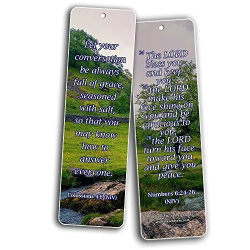 Bookmarks for Bible Verses About Grace NIV (30 Pack) - Handy Reminder Book marker About God?s Grace
