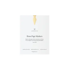 Brass Page Markers by Appointed