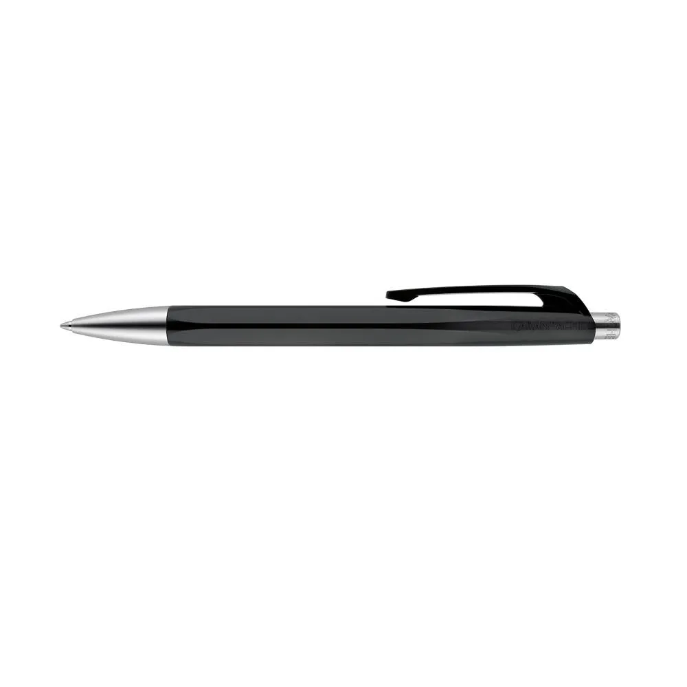 Caran d'Ache 888 Infinite Ballpoint Pen, Black w/ Blue Ink