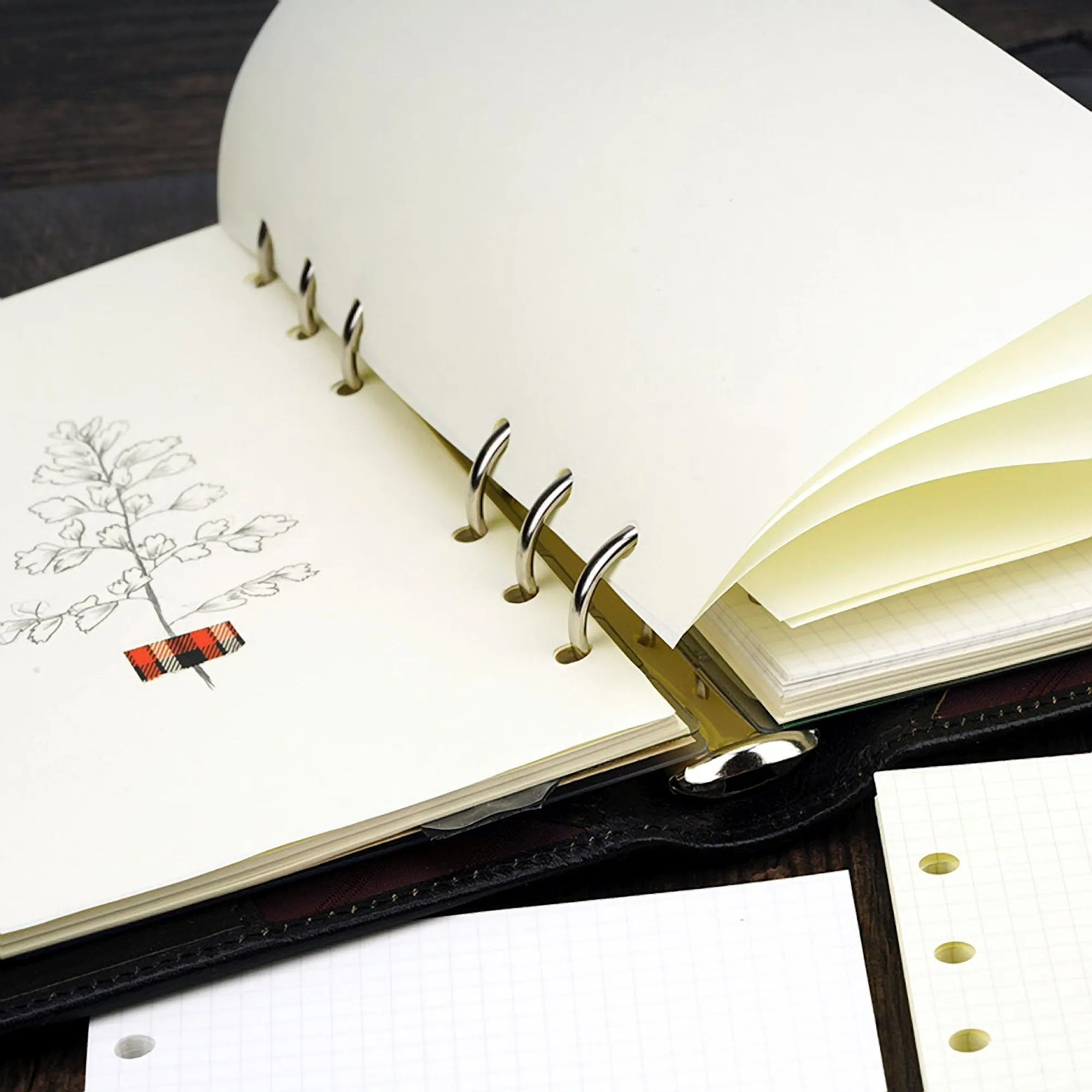 Chiba Stationery A6 Tomoe River   Paper WEEKLY INSERT "A" 52gsm Planner Notebook Journal | 40 Pages 170mm X 95mm