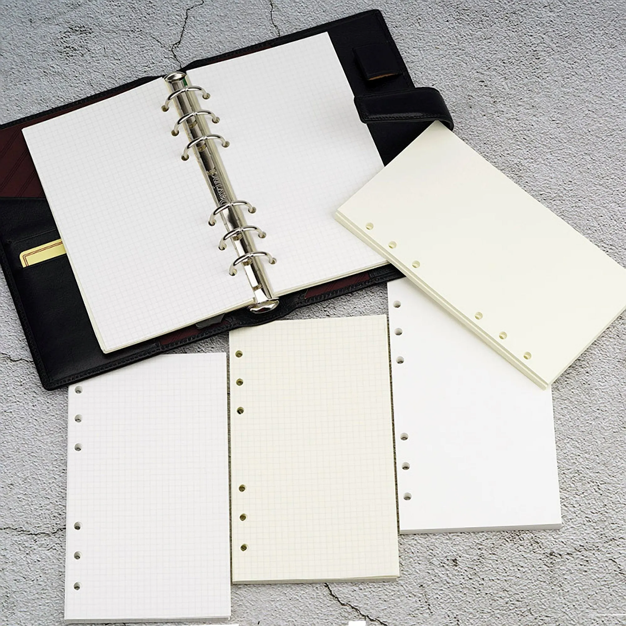 Chiba Stationery A6 Tomoe River   Paper WEEKLY INSERT "A" 52gsm Planner Notebook Journal | 40 Pages 170mm X 95mm