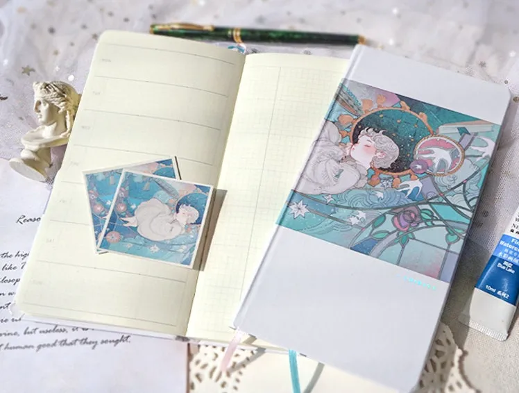 Chiba UNDATED WEEKS Tomoe River  Paper 52gsm Hardcover Weekly Planner Weekly Page & Grid Page 3.7mm | 240 Pages