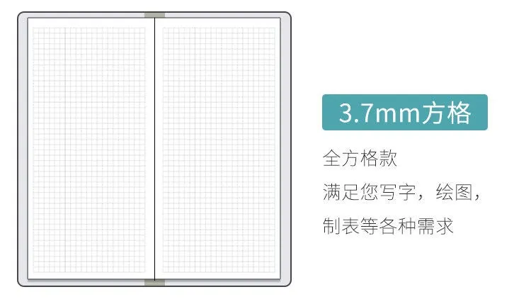 Chiba UNDATED WEEKS Tomoe River  Paper 52gsm Hardcover Weekly Planner Weekly Page & Grid Page 3.7mm | 240 Pages