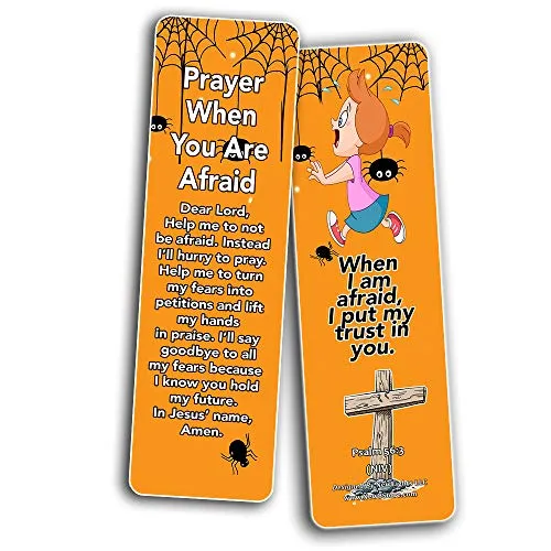 Children's Prayers Bookmarks (30 Pack) - Handy Sample Prayer for Kids To Learn and Memorize