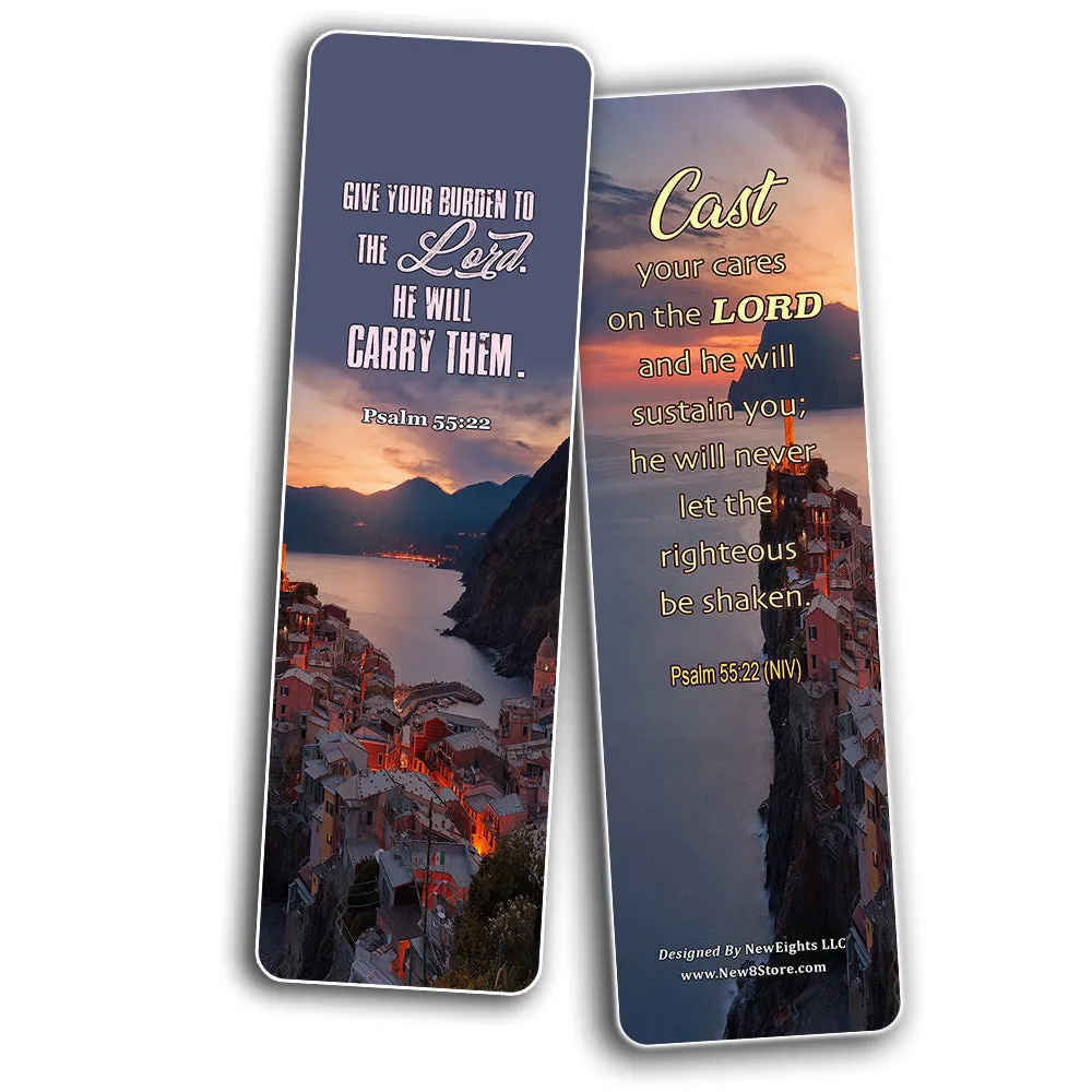 Christian Bookmarks Scriptures to Help You Survive The Storms of Life (30 Pack) - Handy Reminder About God?s Comfort and Love