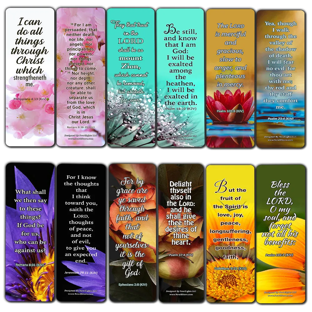 Christian Faith Scripture KJV Bookmarks (30-Pack) - Handy Christian Daily Reminder