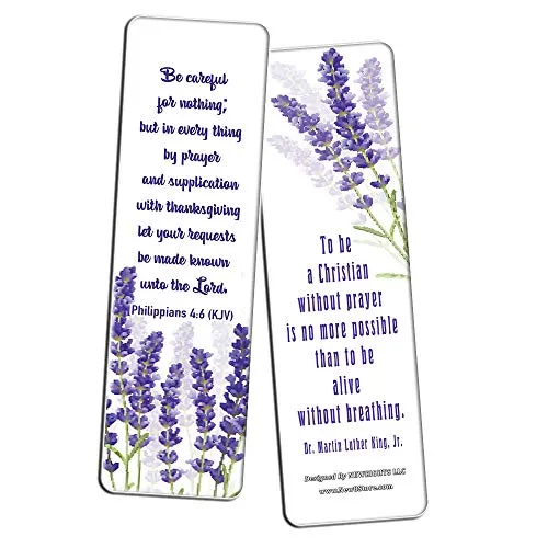 Christian Prayer Bookmarks - The Lord's Prayer (30-Pack) - Handy Christian Daily Reminder - Church Ministry Supplies Classroom Teacher Incentive Gifts Giveaways - Stocking Stuffers Devotional Bible