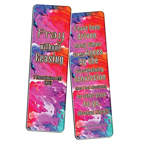 Christian Prayer Bookmarks - The Lord's Prayer (30-Pack) - Handy Christian Daily Reminder - Church Ministry Supplies Classroom Teacher Incentive Gifts Giveaways - Stocking Stuffers Devotional Bible
