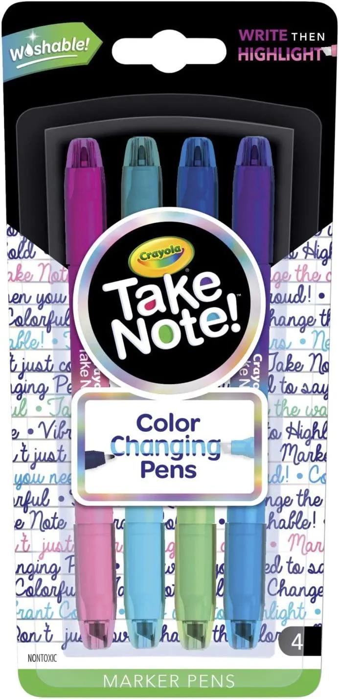 Color Changing Pens, Bullet Journal Supplies, 8 Colors, 4 Count, Multicolor